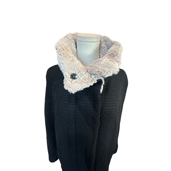 Mob Wife Old Money VINTAGE Women’s Size 40 Wool Blend Faux Fur Mid Length Jacket - Picture 9 of 16